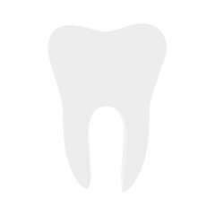 Icon tooth on a white background. 3d render