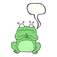 speech bubble cartoon funny frog
