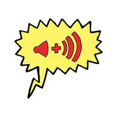 speech bubble cartoon volume symbol