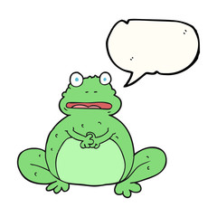 speech bubble cartoon frog