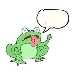 speech bubble cartoon frog