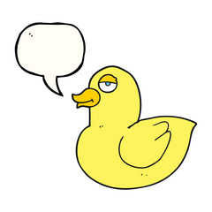 speech bubble cartoon duck