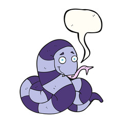 speech bubble cartoon snake