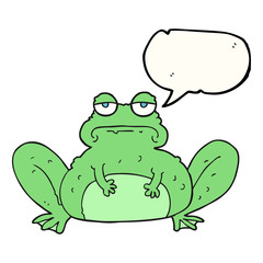 speech bubble cartoon frog