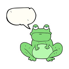 speech bubble cartoon frog