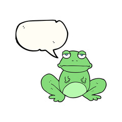 speech bubble cartoon frog