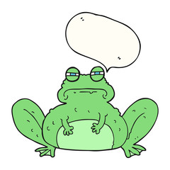 speech bubble cartoon frog