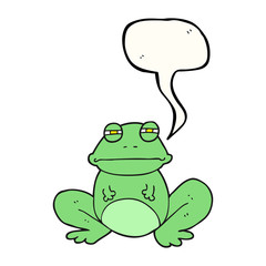 speech bubble cartoon frog