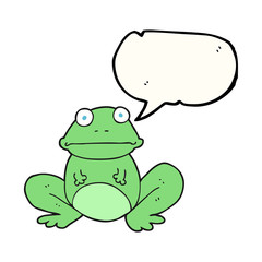 speech bubble cartoon frog
