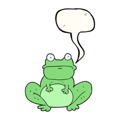 speech bubble cartoon frog