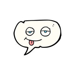 speech bubble cartoon tired eyes