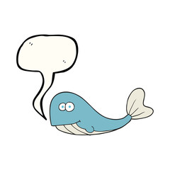 speech bubble cartoon whale