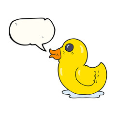 speech bubble cartoon rubber duck