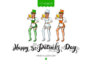 St Patricks Day Beer Girl