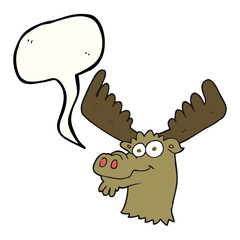 speech bubble cartoon moose