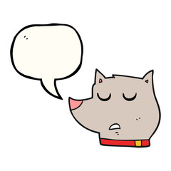 speech bubble cartoon dog