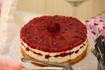 Delicious chocolate cakepops on candy buffet