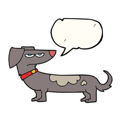 speech bubble cartoon annoyed dog