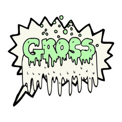 speech bubble cartoon gross symbol