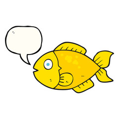 speech bubble cartoon fish