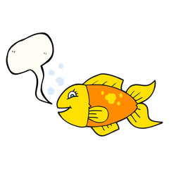 speech bubble cartoon fish