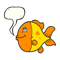 speech bubble cartoon fish