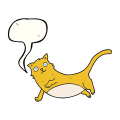 speech bubble cartoon cat