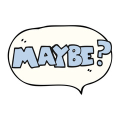 maybe speech bubble cartoon symbol