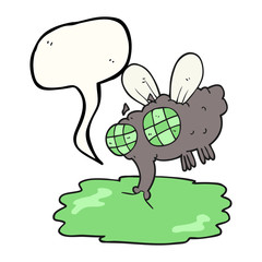 speech bubble cartoon gross fly