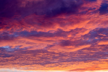 Naklejka na ściany i meble Sunset Clouds Background