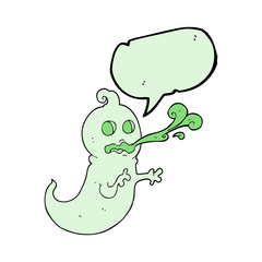 speech bubble cartoon slimy ghost