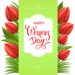 Naklejka premium Happy Womens Day