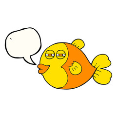speech bubble cartoon fish