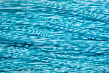Soft blue cotton thread for abstract background