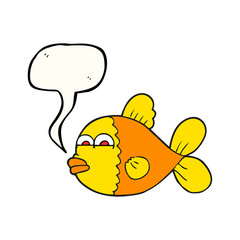 speech bubble cartoon fish