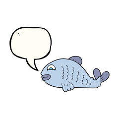 speech bubble cartoon fish