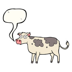 speech bubble cartoon cow