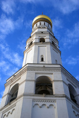 Ivan Great Bell tower. Moscow Kremlin. Color photo.