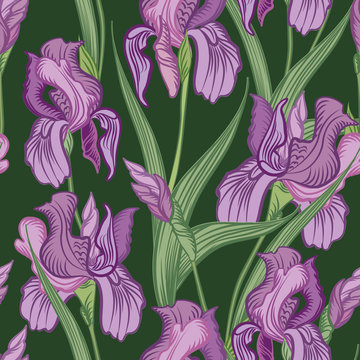 Floral seamless background. Flower pattern.