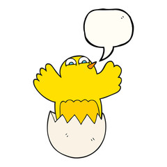speech bubble cartoon hatching egg