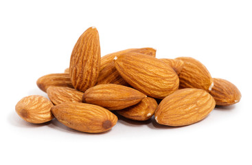 Almond isolated on white