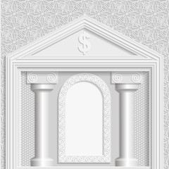Business vector background, business greetings, background building,  stock exchange template, 3D
