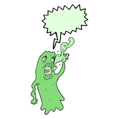 speech bubble cartoon ghost