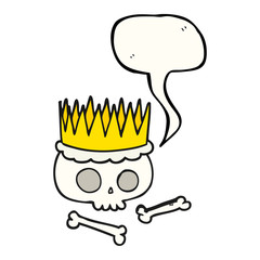 speech bubble cartoon crown