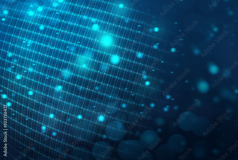 Poster world of particle galaxy star abstract ai tech neon glow wave futuristic network background illustra