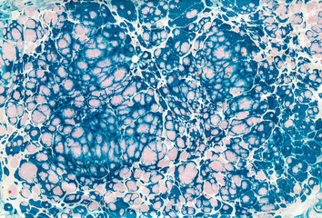 ebru background blue