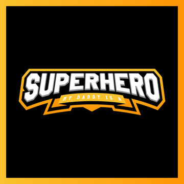 Super hero power full typography, t-shirt graphics