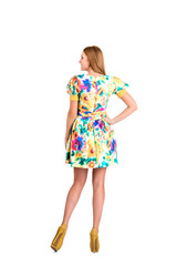 girl on white background