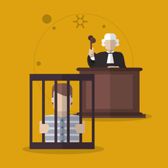 Obraz premium Law and justice design 