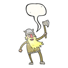 speech bubble textured cartoon viking